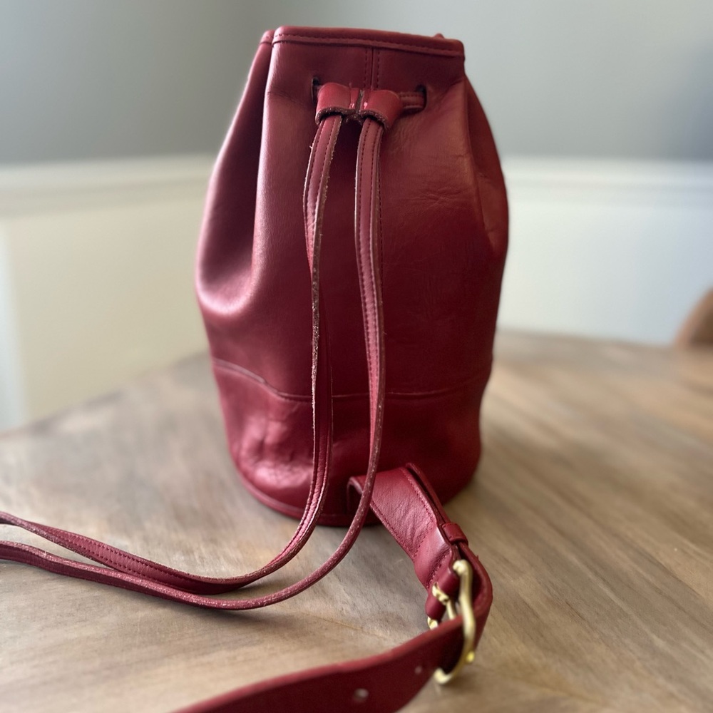 Vintage Coach Red Bixby Sling 9984